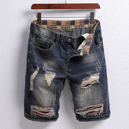 Fashionable Driven Trendy Patchwork Shorts