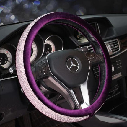 Womens Car Steering Wheel Cover Summer  Rhinestone Car