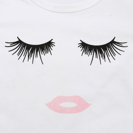 Pudcoco Girl Set 6M-4Y  Kid Baby Girls Eyelash Tops T-shirt Pants Leggings Outfits Set Clothes