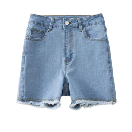 Sweet Bow-Knot Bodycon Denim Shorts For Women