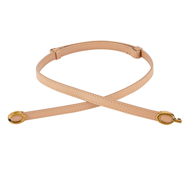 Women's Single Circle Dress Waist Thin Belt With Suit Shirt Small Belt A Pair Of Buckles All-matching