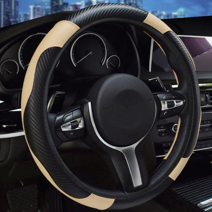 Car Steering Wheel Cover Elastic Rimless Leather