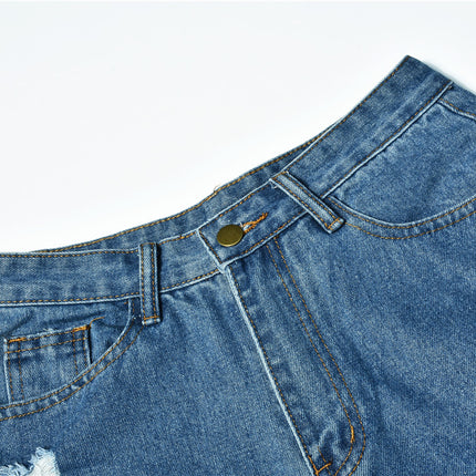 Women's Fashion Hip Hop Jeans With Big Holes