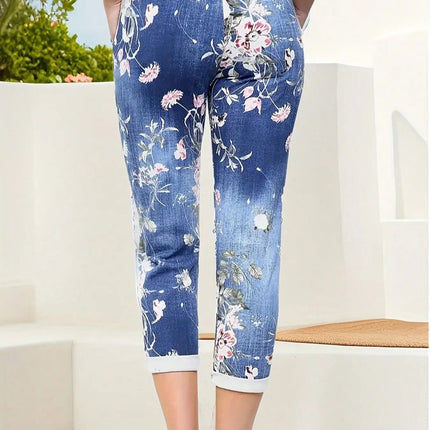 European And American-style Casual Printed Magic Jogger Pants