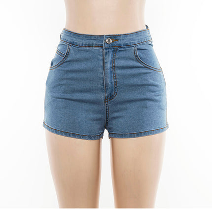 High waist denim shorts