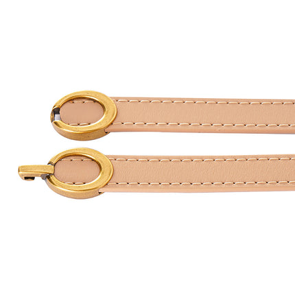 Women's Single Circle Dress Waist Thin Belt With Suit Shirt Small Belt A Pair Of Buckles All-matching
