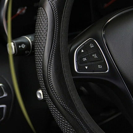 15 Universal Car Steering Wheel Cover Anti Slip PU Leather Comfortable 38cm