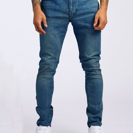 New Mens Slim-fit Denim Trousers