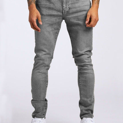 New Mens Slim-fit Denim Trousers