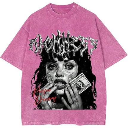 Men's Graphic T-Shirt With Figure And Letter Print Short Sleeves